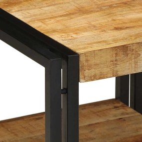 Mesa de centro vidaXL 40x50x38 cm Madeira de mangueira maciça