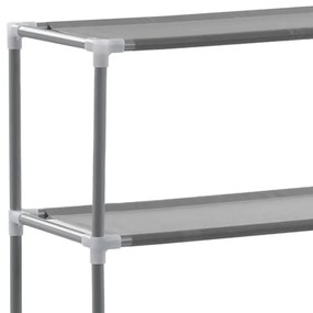 Estante de 3 prateleiras p/ lavandaria 69x28x169 cm prateado