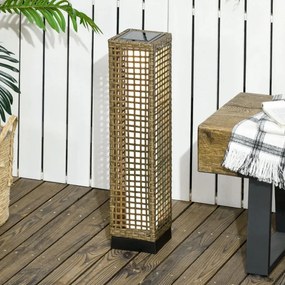 Candeeiro Solar Pascal em Vime com LED - Design Natura