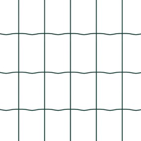 Cerca Euro com 5 Postes Verde 1.6x10 m de Aço