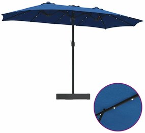 Guarda-sol de Jardim Azul 385 x 209 x 244 cm tecido