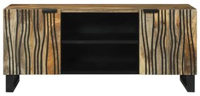 Armário de TV , 105 x 33,5 x 46 cm, feito de madeira de mangueira e ma