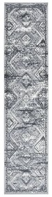 vidaXL Passadeira 80x350 cm polipropileno cinzento oriental