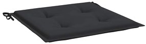 Almofadões p/ cadeiras jardim 6 pcs 40x40x4 cm oxford preto