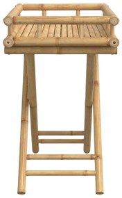 Mesa tabuleiro dobrável 60x40x68 cm bambu