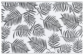 Tapete de exterior 120x180 cm ARAKIL PP branco e preto