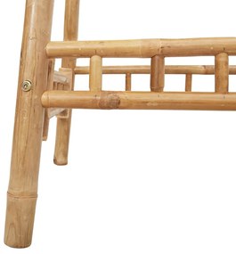 Conjunto de bar exterior de 3 peças em bambu dobrável