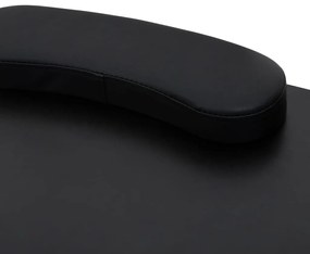 Mesa manicure dobrável com rodas, preta