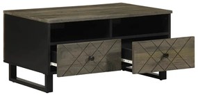 Mesa de centro 80x54x40 cm madeira de mangueira maciça preto