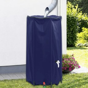 vidaXL Depósito de água dobrável com torneira 100 L PVC