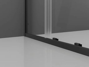 Mexen Exo cabine de duche deslizante 100 x 80 cm, transparente, preta - 8151-100-080-70-00