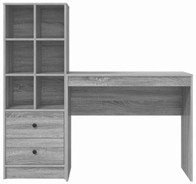 Mesa com Armazenamento Cinza Sonoma Madeira Derivada