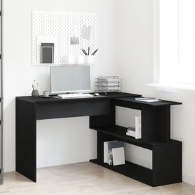 Mesa vidaXL Preta Carvalho 200x50x76 cm Madeira engenheirada