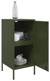 Aparador 36x39x79 cm aço verde azeitona
