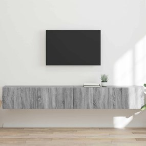 vidaXL Armário de TV de Parede 2 pcs Cinza Sonoma 98 x 31 x 29,5 cm