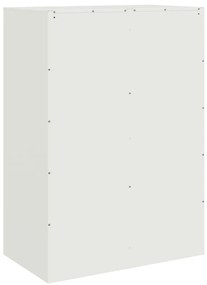 Aparador alto 67x39x95 cm aço branco