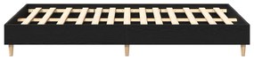 Estrutura de Cama vidaXL 140x190 cm em Madeira de Carvalho Preto