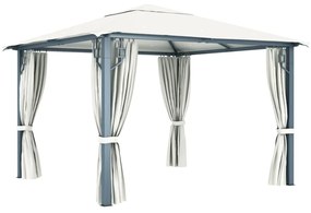 Pérgola 3x3 com Cortina e Rede Mosquiteira - Várias Cores