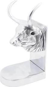 vidaXL Aparadores de livros 2 pcs Prateado 17 x 15 x 27 cm Alumínio