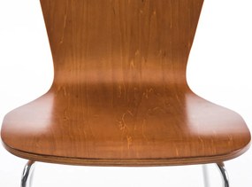 Conjunto de 2 cadeiras cozinha e jantar Aaron 43 x 84 x 50 cm Castanho