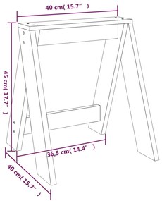 Bancos 2 pcs 40x40x45 cm pinho maciço branco