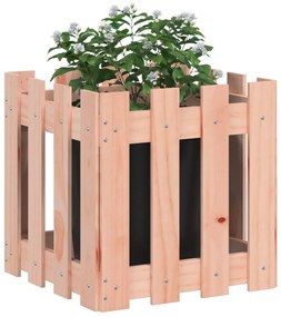 Vaso jardim c/ design cerca 40x40x40 cm madeira douglas maciça