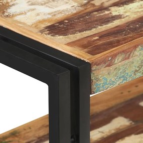 Mesa consola 90x30x75 cm madeira recuperada maciça