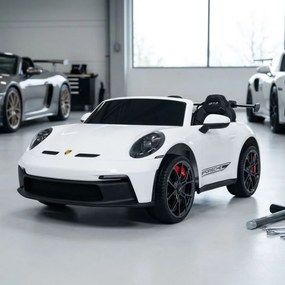 Carro elétrico para Crianças Porsche 911 GT3 STRONG MP4 24V, Rodas EVA, Branco