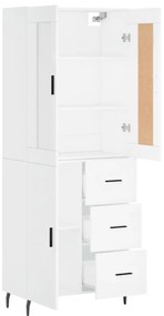 Armário alto 69,5x34x180 cm derivados de madeira branco