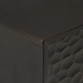 Móvel de apoio 40x33x75 cm madeira de mangueira maciça preto