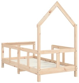 Estrutura de cama infantil 70x140 cm pinho maciço