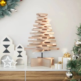 vidaXL Árvore de Natal decorativa 60 cm madeira de pinho maciça