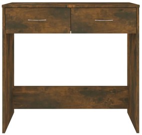Secretária 80x40x75 cm derivados de madeira cor carvalho fumado