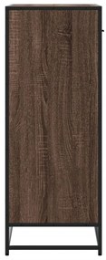 Sapateira 75x38x97,5 cm deriv. madeira/metal carvalho castanho