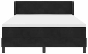 cama box com colchão vidaXL preta 140x200 cm veludo