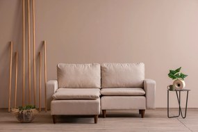 Sofá de Canto Lungo – Creme – 180 cm