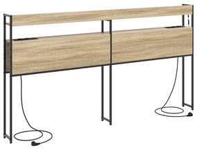 Cabeceira de armazenamento Carvalho sonoma 200 cm