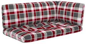 4 pcs conj. lounge paletes c/ almofadões pinho impregnado preto