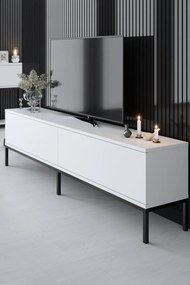 Móvel TV Lord – Preto e Branco – 180 cm x 47 cm x 30 cm