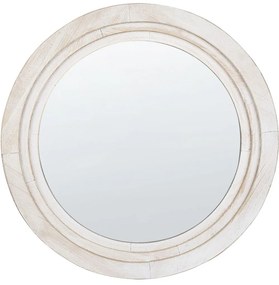 Espelho de parede redondo branco ø 60 cm DELICIAS Beliani