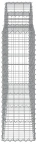 Cestos gabião arqueados 12 pcs 200x30x100/120 ferro galvanizado