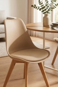 Pack 4 Cadeiras Synk Basic - Tapioca Bege