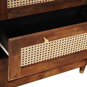 Conjunto de Aparador 2 pcs Castanho 60 x 33.5 x 75 cm