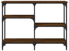 Mesa consola 102x29x75 cm derivados madeira carvalho castanho