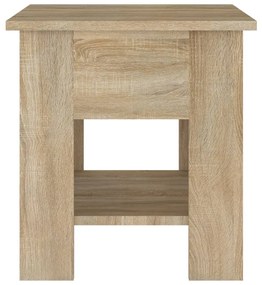 Mesa de centro 40x40x42 cm madeira processada carvalho sonoma