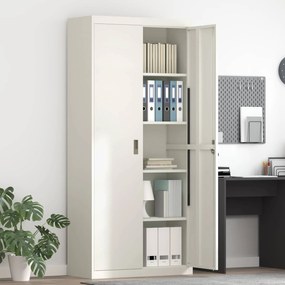 vidaXL Armário de arrumação 2 pcs Branco 90 x 40 x 200 cm Aço