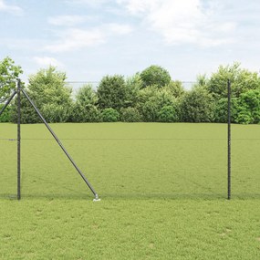 Cerca Hexagonal vidaXL Cinza 1.6x50 m Aço