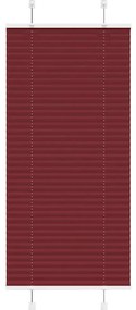 Plissado Cego Bordéus Vermelho 55x150 cm Largura Tecido