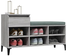 Sapateira 102x36x60 cm derivados de madeira cinzento sonoma