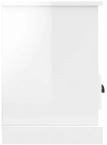 Móvel de TV 80x35x50 cm derivados de madeira branco brilhante